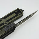 Microtech Scarab 2 Gen 3 Weathered Grenade Green Spine Fluted Tanto 1279-1WGG