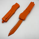 Microtech Combat Troodon Orange Cerakote Frag w/ Tanto Signature Series 144-1CT-CORS