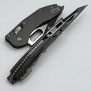 Microtech Knives Manual Stitch RAM LOK Fluted Aluminum Natural Clear Standard & Black M390MK 169RL-1FLNC