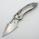 Marfione Select Manual M-Stitch RAM LOK Slab Side Titanium Handles w/ Purple Accents & Stonewash M390MK 169MRL-10MS3