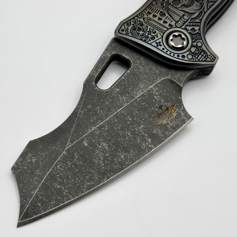 Borka Blades Mike Bond Shylock TRD Kingsman Handles & Dark Stonewash Blade