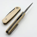 Mechforce Knives Oeser Nebo V2 Linen Micarta Handles & Elmax