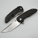 Mechforce & Barker Knives Collab Hokkaido w/ Titanium Tree Bark Pattern Handle & Satin MagnaCut