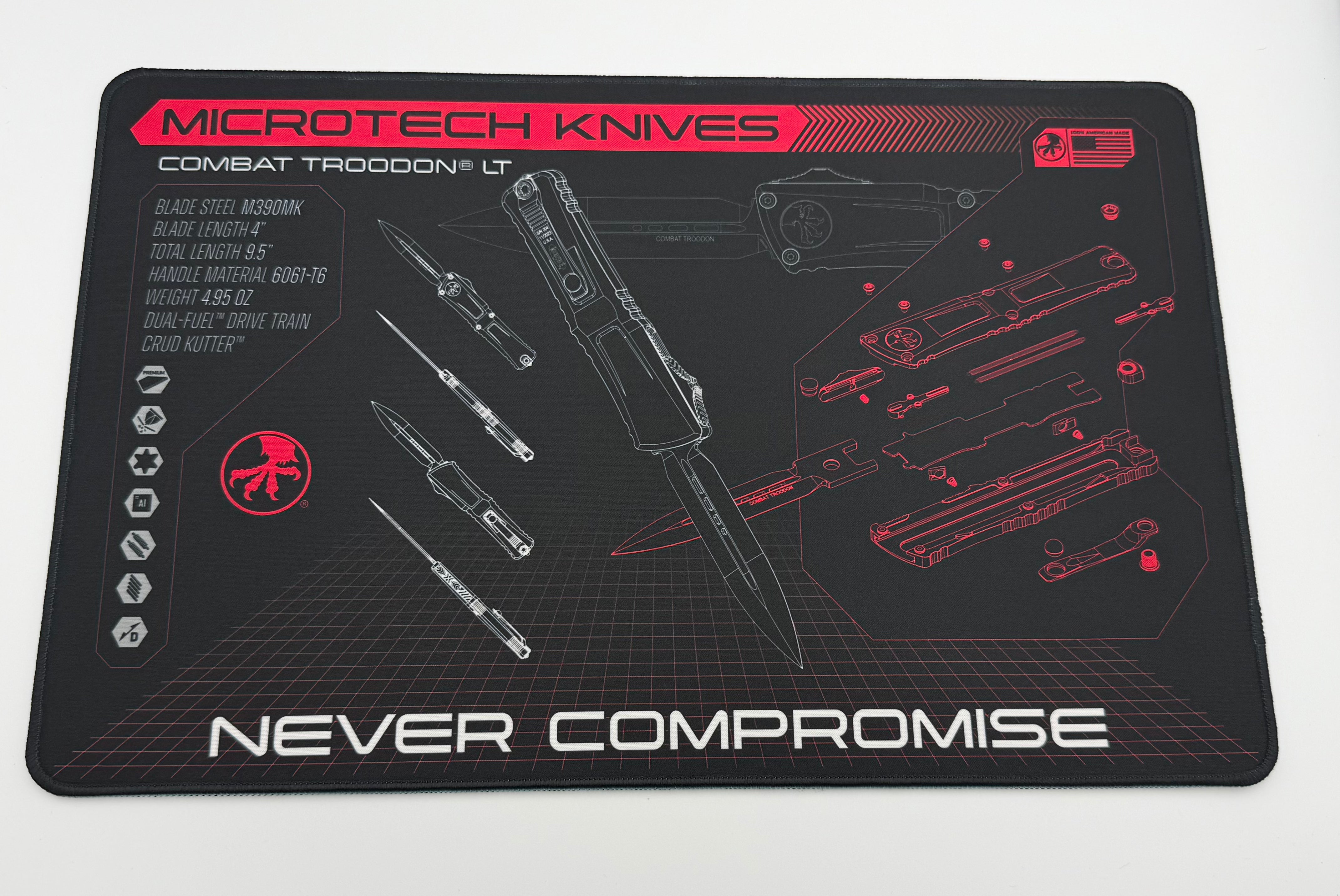 Microtech Display Work Mat Microtech Mat - Combat Troodon LT