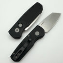 Pro-Tech Runt 5 w/ Black Textured Handle & Stonewash MagnaCut Reverse Tanto R5405