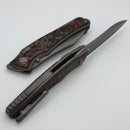 Hawk Designs Talon w/ Mars Valley Fat Carbon Overlay Handles ZirBlast/Tumbled & M390