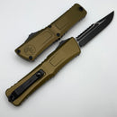 Microtech Knives Combat Troodon Gen III Black Interceptor w/ OD Green Handle Signature Series 1217-1ODS