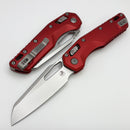 Microtech Knives MSI RAM LOK Red Aluminum & Stonewash M390MK 210-10RD