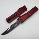 Microtech Knives Combat Troodon Gen III Black tactical Interceptor w/ Merlot Handle Signature Series 1217-1MRS