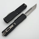 Microtech Ultratech Gen IV Hellhound Stonewash Standard w/ Black Handle 11194-10S