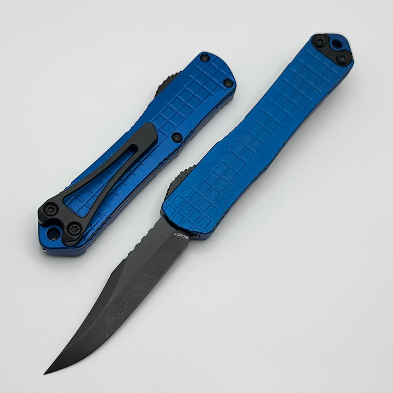 Heretic Knives Manticore S Blue Grenade Frag w/ DLC Bowie Magnacut H022BF-6A-BLU