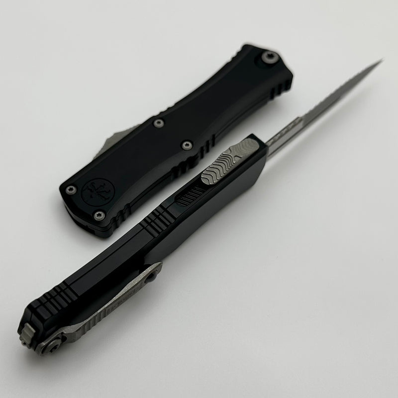 Microtech Knives Mini Hera Full Serrated Apocalyptic Bayonet M390MK w/ Black Handle 1701M-12AP