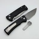 Chaves Knives X-Lock w/ Black Aluminum Handles & Stonewash Tanto D2
