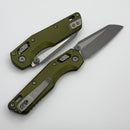 Microtech MSI RAM LOK Mini OD Green Fluted Aluminum Handles w/ Apocalyptic M390MK 210M-10APFLOD