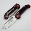Microtech Knives LUDT Gen III Stonewash Tanto w/ Merlot Handle 1136-10MR