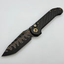 Blem Microtech Marfione Select LUDT Gen III w/ Carbon Fiber Handle & Baker Forge Coppermai Tanto 1136-16MS1