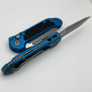 Microtech Knives LUDT Gen III Apocalyptic Partial Serrated Tanto w/ Blue Handle 1136-11APBL