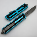 Microtech Scarab 2 Gen 3 Turquoise Handles w/ D/E-S Apocalyptic Part Serrated M390MK 1180-11APTQ