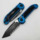 Microtech Knives LUDT Gen III Black F/S Tanto w/ Blue Handle 1136-3BL