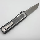 Chaves Dissident Gen 1 w/ Black Road Rash Handles & Stonewash & Satin Flats Drop Point S35VN