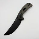 Reate Knives PL-7 Green/Black Micarta Handles & PVD Nitro-V
