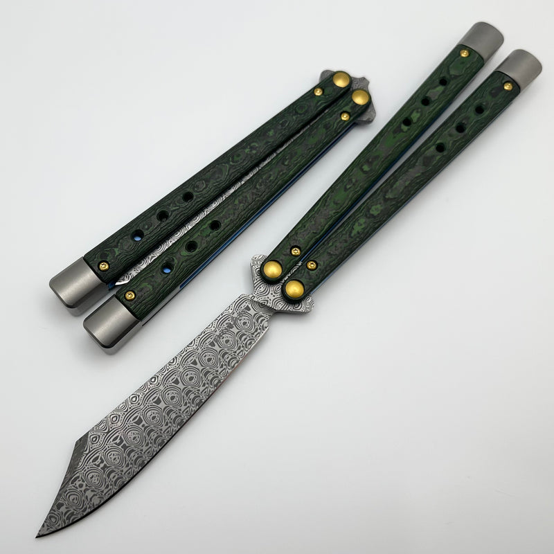 Benchmade Necron Jungle Wear Carbon Fiber Handles & Damasteel 99-242