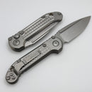Microtech Marfione Select LUDT Gen III Frag Titanium Handles w/ Bronze Accents & Stonewash S/E 1135-10FRMS4