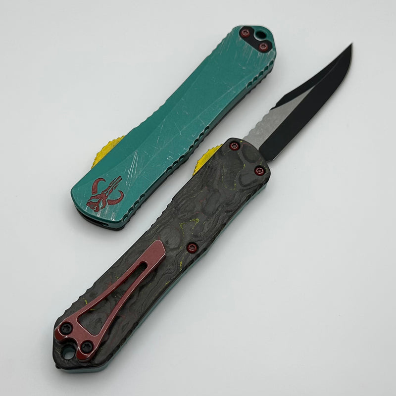 Heretic Knives Manticore E Bounty Hunter w/ 2 Tone Bowie Battle Black MagnaCut H026B-14A-BOUNTY