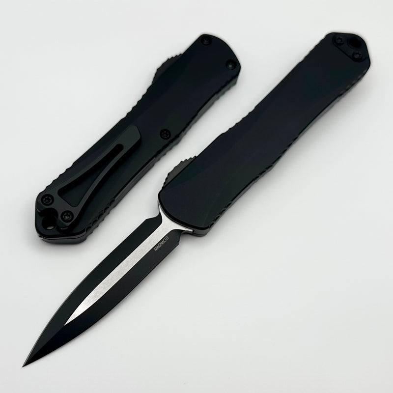 Heretic Knives Manticore E Two Tone Black Tactical Double Edge MagnaCut H028-10A-T