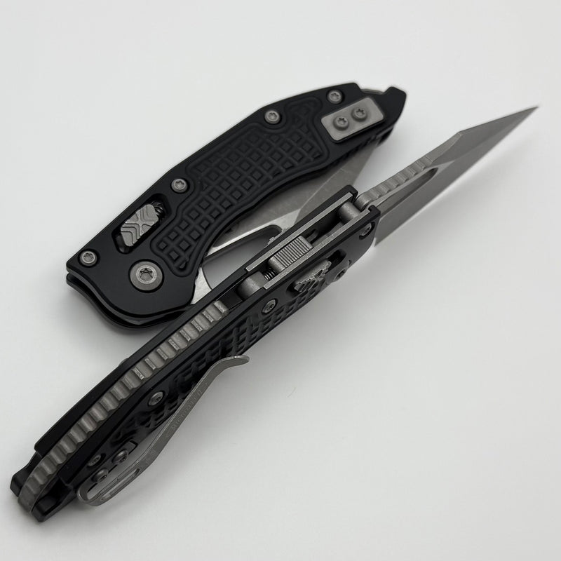 Microtech Knives Manual M-Stitch RAM LOK Black Frag Aluminum Handles &