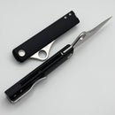 Spyderco Essenza w/ Black Aluminum Handle & N690Co C272ALBKP