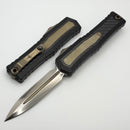 Marfione Custom Atreus Black Aluminum Handle w/ Carbon Fiber & Bronze Titanium Inlays & D/E Diamondwash