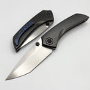 Poikilo Blade Tuna Midtech w/ DLC Titanium Handles & Mirror Stonewash M398