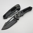 Heretic Knives Pariah M/A Button Lock Cel Shade Gray Aluminum Handles w/ MagnaCut & Tritium Inlaid Button H046-CS-GRY