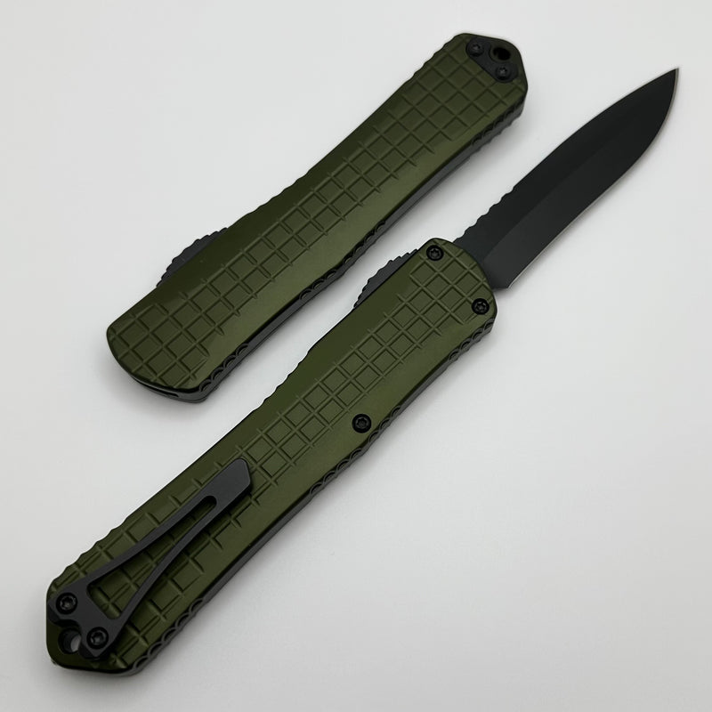 Heretic Knives Manticore X Green Frag Handle & DLC Recurve MagnaCut H033F-6A-GRN