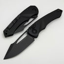 Heretic Knives Mini Pariah M/A Button Lock Black Polymer Handles w/ Black S/E MagnaCut H052-4A-T