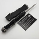 Microtech Marfione Select Halo IV Black Handle w/ Stonewash Serrated Clip Point M390MK 1150-11MS1