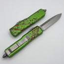 Microtech UTX-85 Zombie Tech S/E Part Serrated Stonewash Signature Series 231-11Z