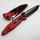 Microtech Socom Elite Manual w/ Tanto Tactical Full Serrated & Red Handles 161-3RD