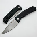 Pro-Tech Magic 2 Whiskers Black Handle w/ Stonewash 154-CM M2601