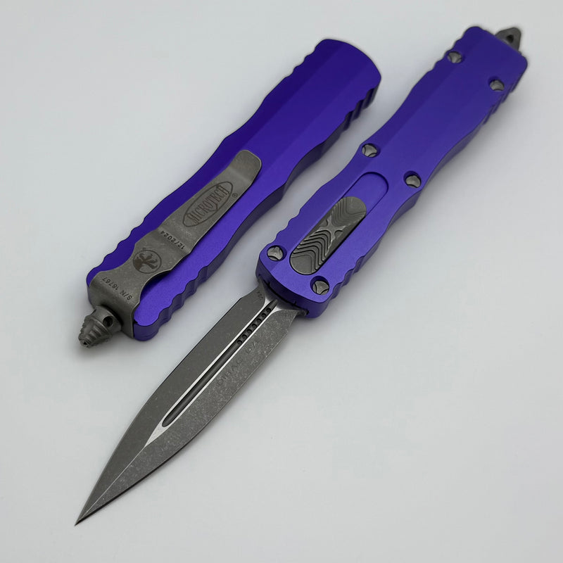 Microtech Dirac D/E Apocalyptic Standard & Purple 225-10APPU