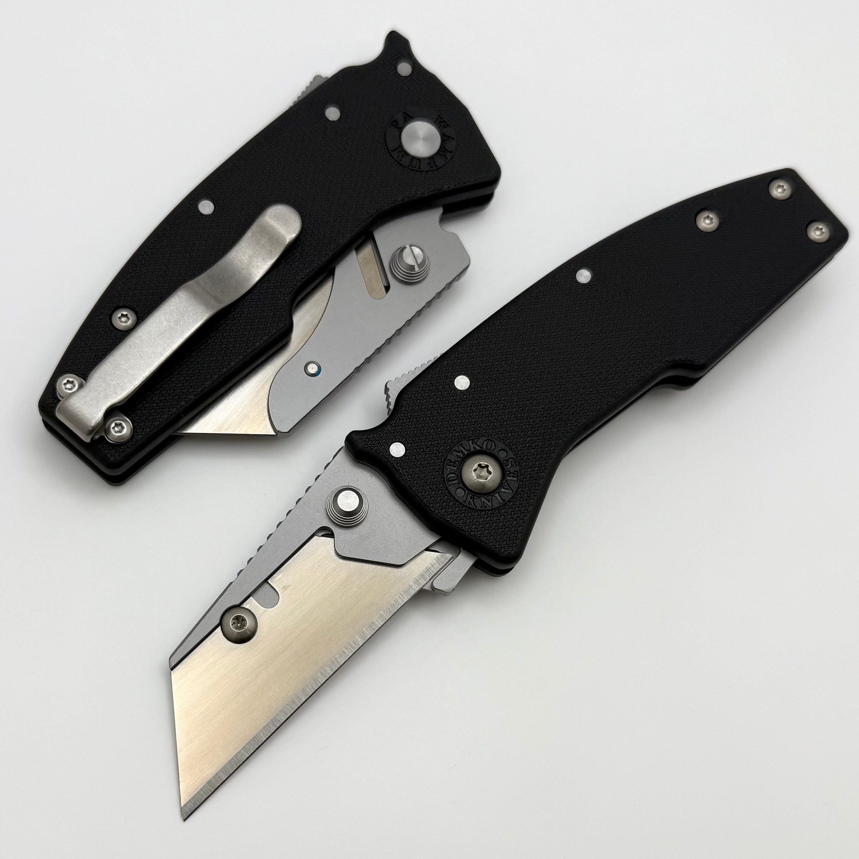 Demko Nano Razor Shark w/ Black GRN Handles & Changeable Razor Blade