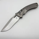 Microtech Marfione Select Amphibian RAM LOK Frag Titanium Handles & Stonewash M390MK w/ Double Vapor Blast & Bronze Accents 137RL-10FRMS1