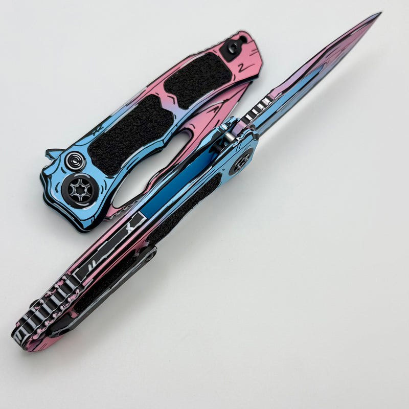 Heretic Knives Wraith V4 Cotton Candy Cel Shade w/ MagnaCut H001-CS-CC
