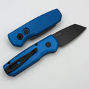 Pro-Tech Runt 5 w/ Blue Handle & DLC 20CV Reverse Tanto R5203-Blue