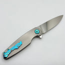 Holt Bladeworks Morpheus w/ Burnished Titanium Handles & Uddeholm Vanas SuperClean Near Mirror 1585