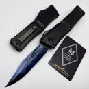 Microtech Marfione Select Combat Troodon LT Gen III w/ Hefted Black Handle & Blued Baker Forge Coppermai Bowie 1146-16MS3