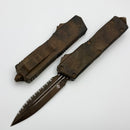 Microtech Scarab 2 Gen 3 Executive Plague Outbreak D/E Full Serrated M390MK Signature Series 1175-3PLOBS