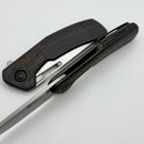 Tactile Knife Co Archer Orange TechnoCarbo Inlaid Blackwash Titanium Framelock w/ MagnaCut