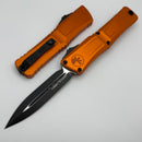 Microtech Knives Combat Troodon Gen III Black Double Edge w/ Orange Handle 1142-1OR
